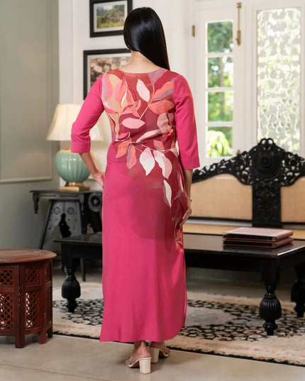 Botanical Leaf Dress