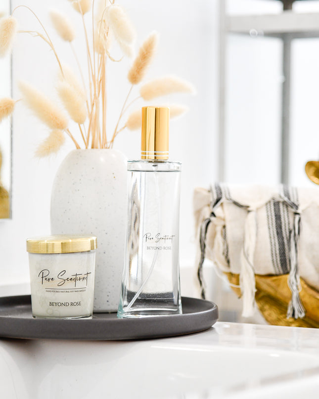 Pink Peony Mini Candle