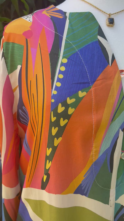 Water Colour Midi Tunic Dress