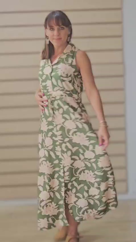 Florance Maxi Moss Dress