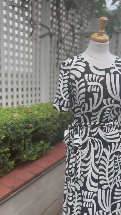 Leah Geometric Maxi Dress