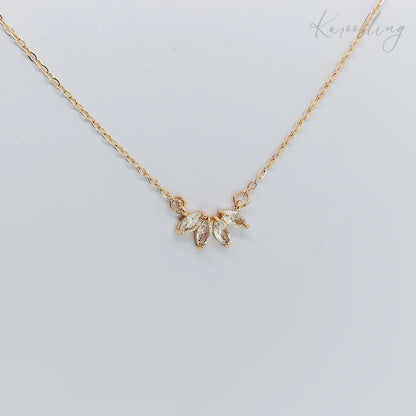 Sunburst Rhinestone Pendant Necklace