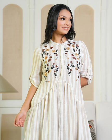 Fleur Embroidered Dress
