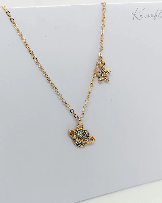 Saturn Pendant Necklace