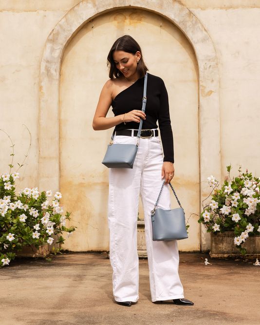 Soho Dusty Blue Bag - Louenhide