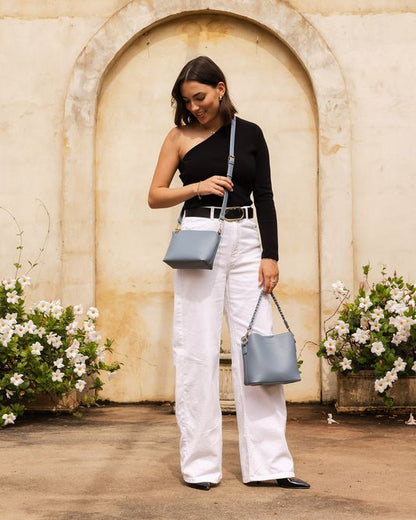 Soho Dusty Blue Bag - Louenhide