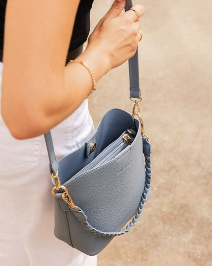Soho Dusty Blue Bag - Louenhide