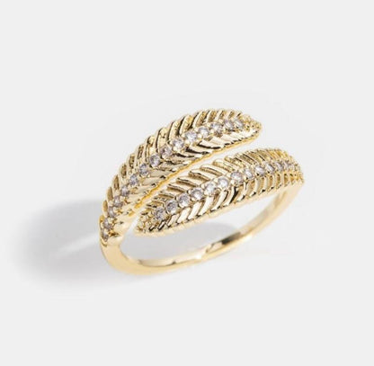 Gold Leaf Wrap Ring