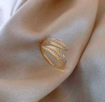 Gold Leaf Wrap Ring